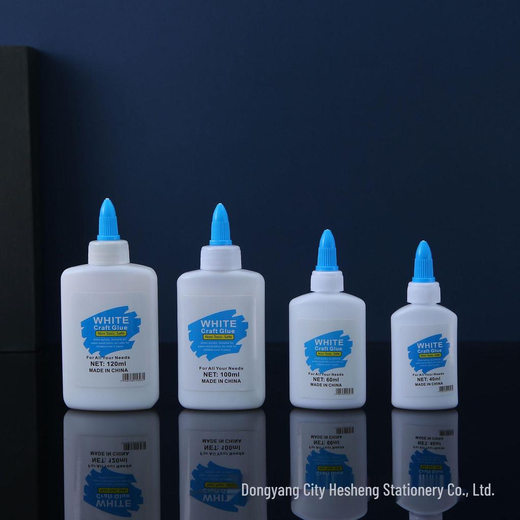 White Latex DIY Craft Glue for Children - Ideal for Wood, Paper, Fabric, and Stationery