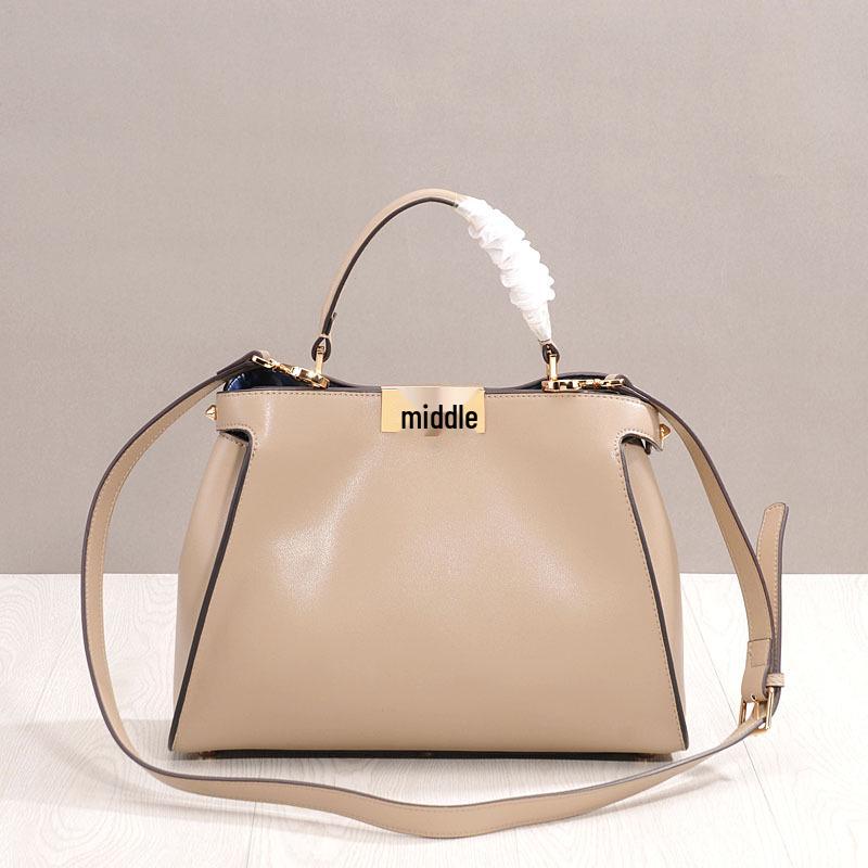 

2025 Royal Sister Genuine Leather Women s Rotating Buckle Large Kitten Handbag & Shoulder Bag