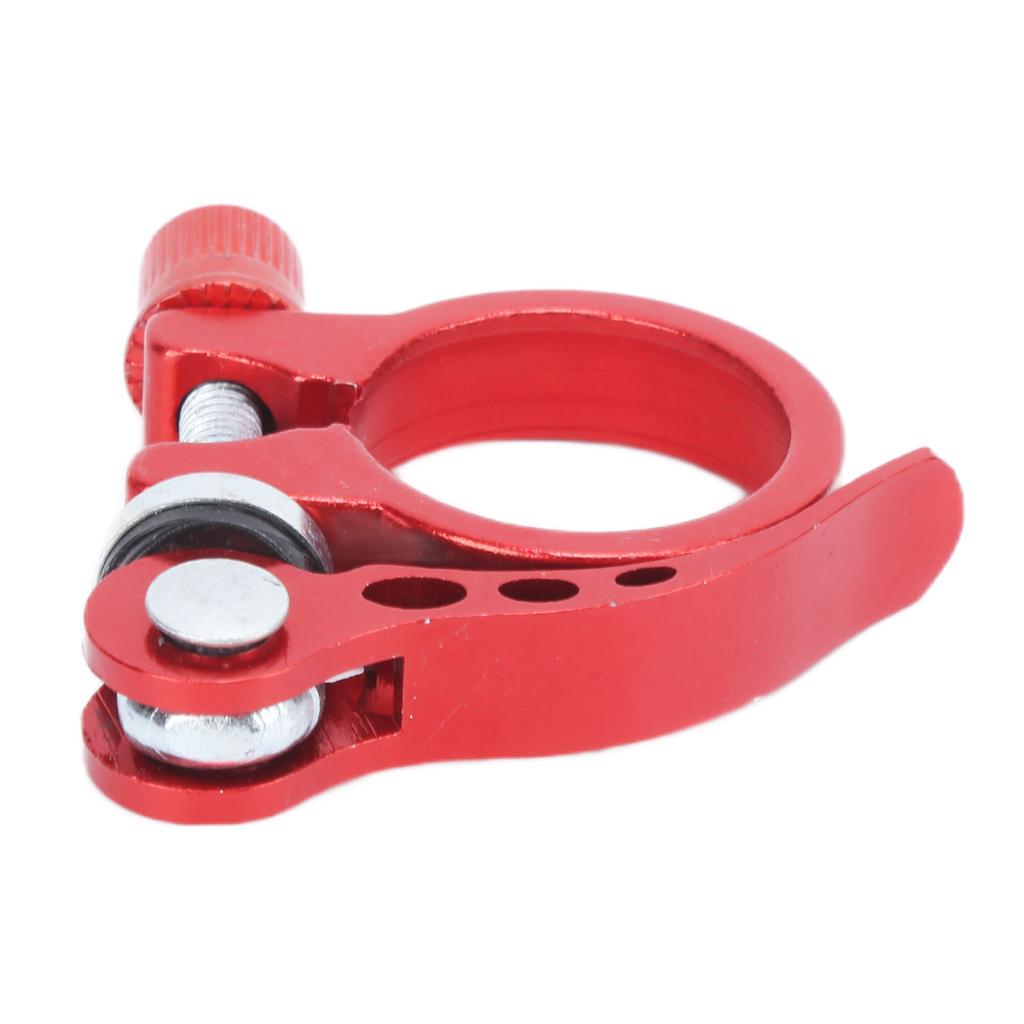 Sattelstützklemme Aluminiumlegierung Schnellspanner Sattelrohrklemme für Mountainbikes 3cm