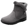Women's Winter Warm Snow Boots Side Zipper Low Heel Casual Ankle Booties