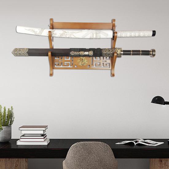 

Настенный держатель резака Деревянный держатель из дерева с быстрой установкой Подставка для дисплея Подставка для украшения A 1