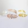Fashion Women Metal Leaf Charm Open Bracelet Arm Cuff Armlet Bangle Fine Jewelry