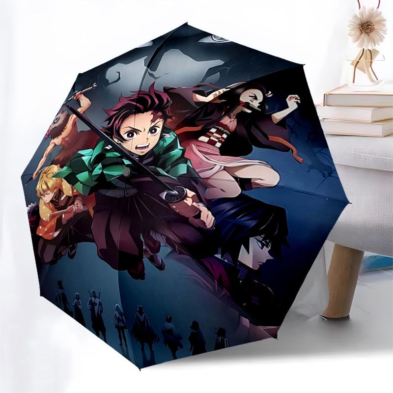 

1pc Stained Glass Santa Claus & Deer Design Automatic Opening Folding Umbrella with 8-Bone Iron Frame, Suitable for Fans, Travelers, Daily Use, Festiv