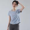 Yoga clothes women's Pilates training clothes summer thin loose quick-drying running sports fitness tops breathable mesh