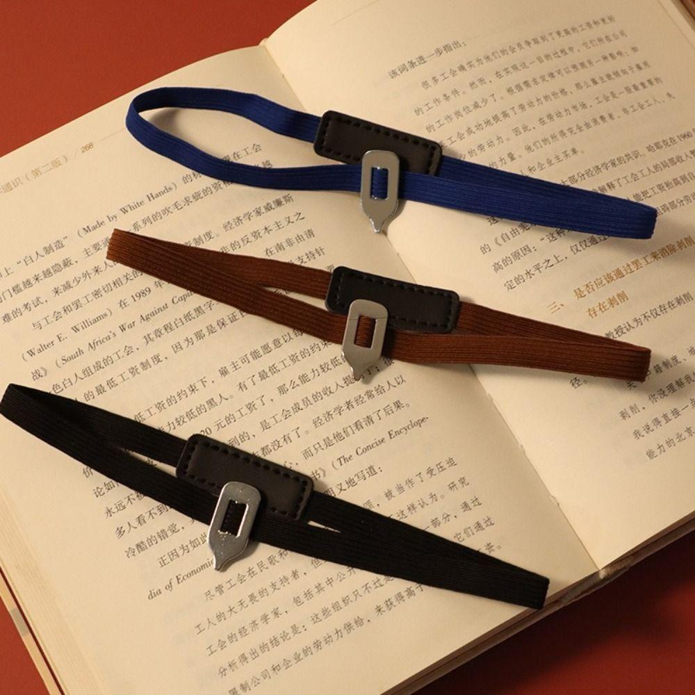 Metal Pointer Page Marking Tool Colorful Book Clip Multi-functional Flexible Strap Bookmark  Gift
