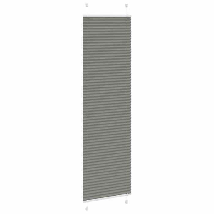 VidaXL Store plissé anthracite 60x200 cm largeur du tissu 59,4 cm, store plissé de fenêtre, store accordéon, store plissé de 4015101