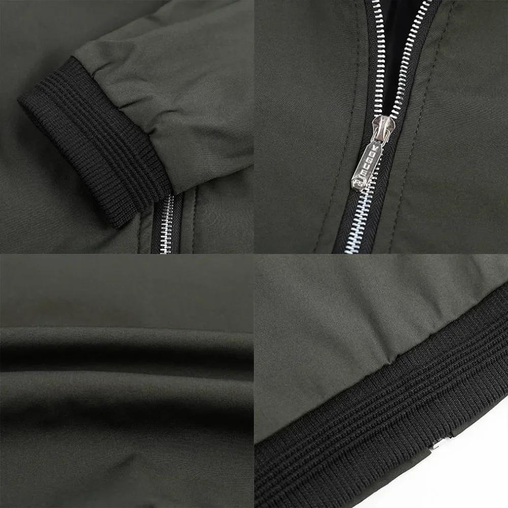 Jachete pentru bărbați, culoare uni, jachetă bomber, haină de afaceri, pentru bărbați, jachetă pentru bărbați, cu fermoar, coreeană, de bază, îmbrăcăminte de stradă.