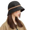 Autumn hat women's large brim showing face bucket hat high-end corduroy bucket hat versatile basin hat