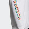 Adidas Casual Logo Print Hoodie Long Sleeve Sweatshirt Men Tops White HG4875