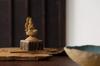 Tiny Buddha Dainichi Nyorai Wood Carving Buddha Statue Buddha Statue World Dainichi Nyorai (wood Boxwood) - (GSB