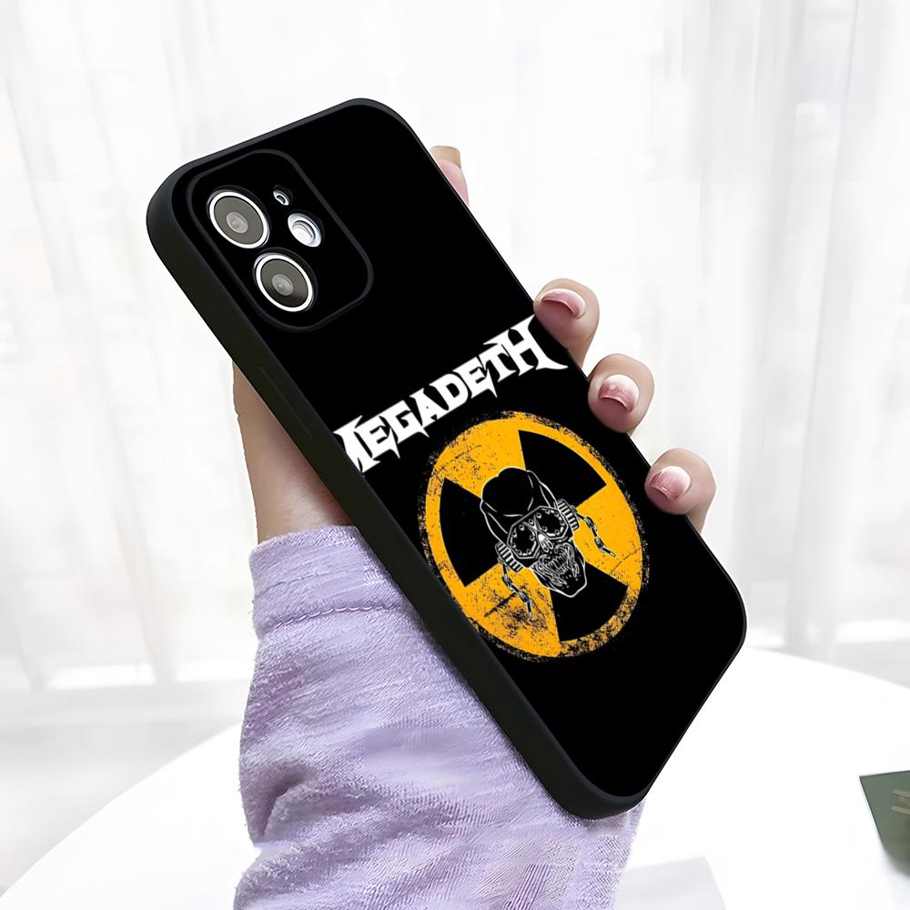 

Чехол для телефона Megadeth Metal Band для IPhone 17 Pro Max 15 Pro 16 14 Plus 12 13 Mini 11 Pro Ударопрочный Мягкий Чехол iPhoneXS Max