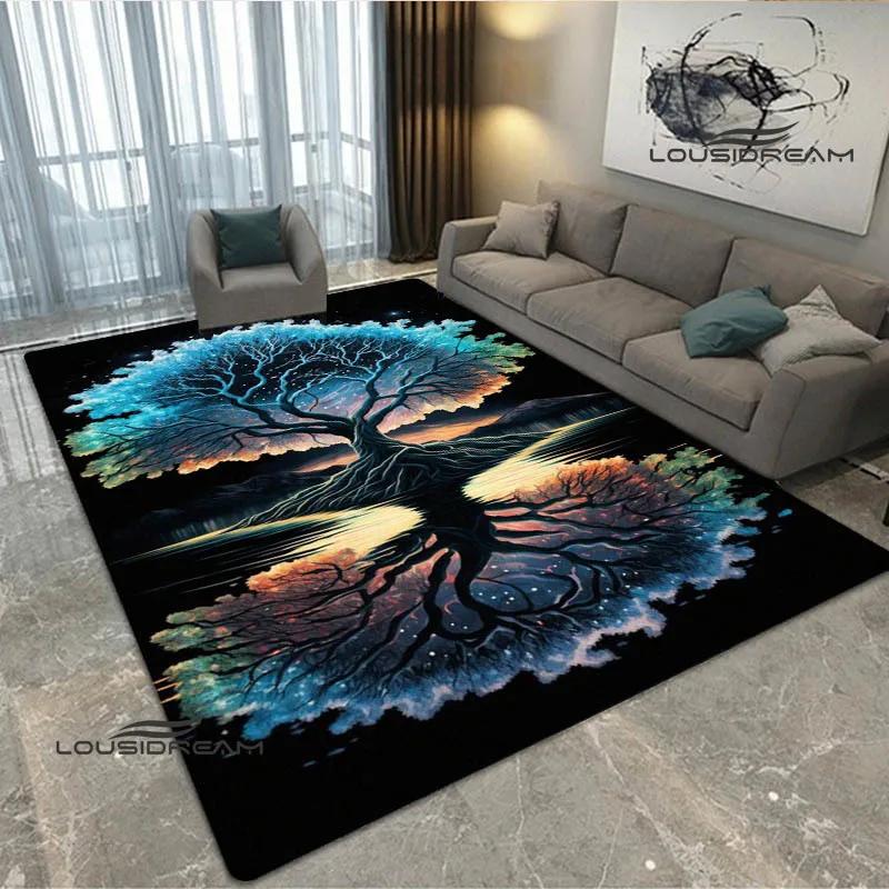 Tree of Life printed carpet kitchen mats Non -slip carpet outdoor carpets area rug bedroom decor pink room decor birthday gift