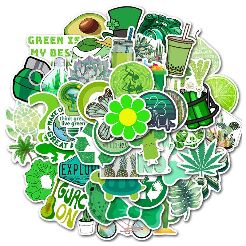 50 Pieces of Non-repeating Graffiti Sticker Decals for Luggage, Suitcase, Skateboard, and Waterproof Car Stickers