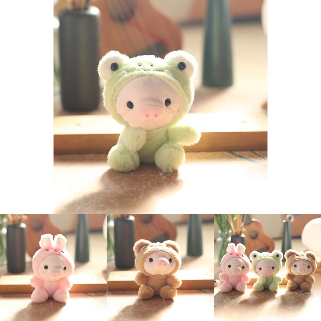 Adorable Pig Plush Keychain Stuffed Animal With Pp Cotton For Backpack Decor