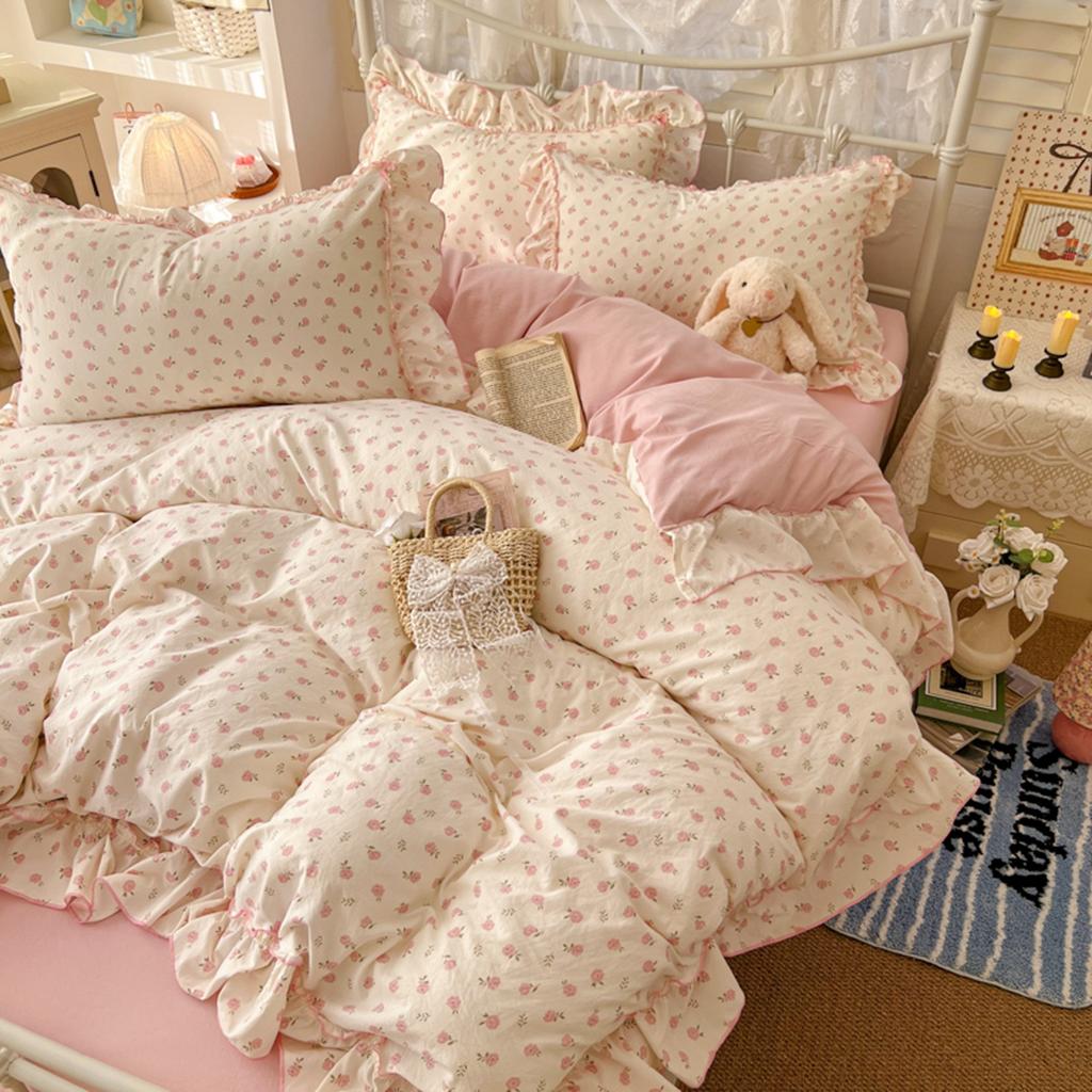 Class A Lace Bed, Pure Cotton, Cotton Bed Sheet, Quilt Cover, Dormitory Bedding