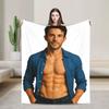 Jonathan Bailey Retro Plush Blanket Boy Girl Flannel Throw Blanket For Living Room Warm Design Quality Bedspread Birthday Gift