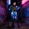 Costume Cosplay Delta Force Action per Donna con Tessuto Spandex per Halloween ed Eventi di Giochi