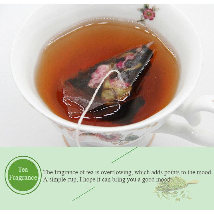 Triangle Tea Bags Package 45g / 15 Bags Rose Pu'er Tea Chinese Pu-Erh Black Tea