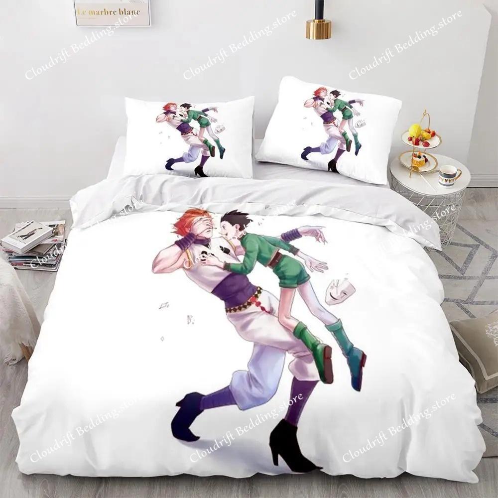 Hunter × Hunter Bedding Set Single Twin Full Queen King Size Bed Set Adult Kid Bedroom Duvet Cover Sets 3D Print Anime Bed Sheet