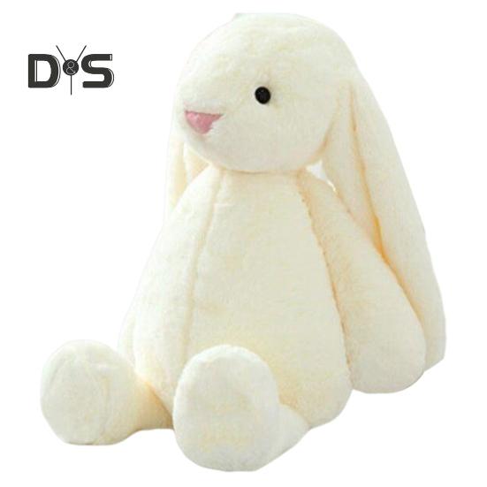 

Персонализированная кукла-кролик, вышитая плюшевая игрушка, ультрамягкая мягкая игрушка-сувенир на день рождения, рождественские подарки для детей, для девочек-цветочниц, для новорожденных 40cm белый