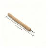 Wooden Handle Wire Rounder Tool Steel Cup Bur Wire Smoother Kit  For Studio Workshop