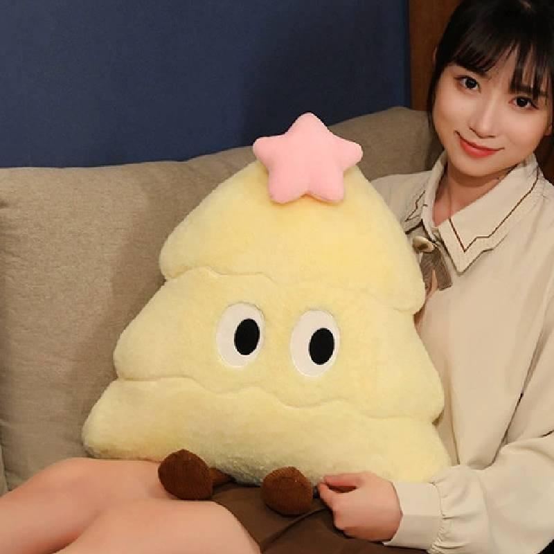 Star Pointed Five Christmas Tree Plush Toy Pillow Plant Stuffed Doll Decorations