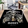 1pc Skull Money Carpet, Office Rug Outdoor Mat Home Decor Area Carpet Festival