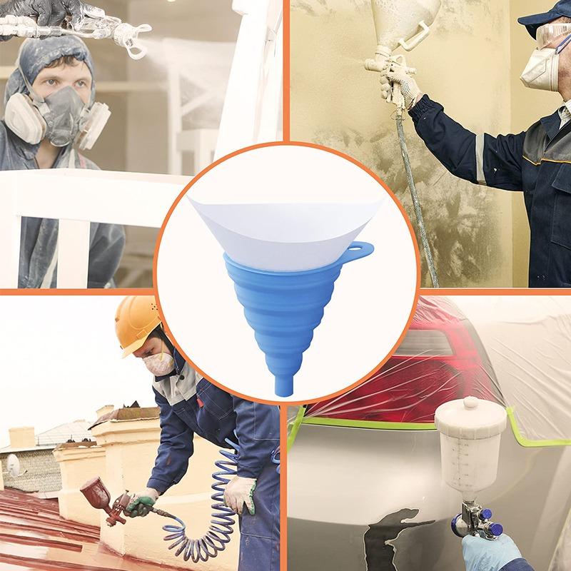 Paint Filter Paper Purifying Straining Cup Funnel Disposable 100 Mesh Paint Filte Mesh Conical Nylon Micron Paper 10/20/30/50Pcs