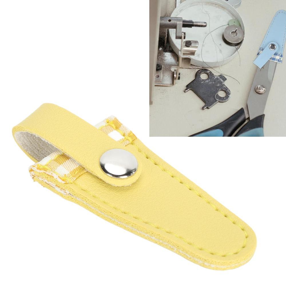Color Lattice Design Embroidery Scissors Sheath Protective Scissors Sheath For Embroidery