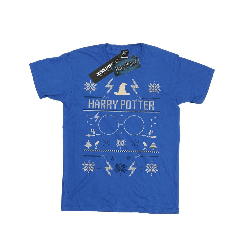Harry Potter Mens Christmas Pattern T-Shirt