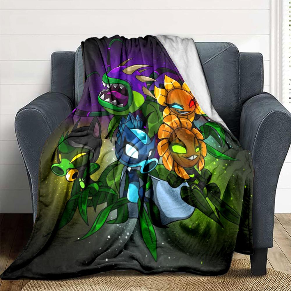Plants Vs. Zombies Blanket Warmthful Decor Suitable for Chair Bedding Sofa Four Seasons Multipurpose Playful Design