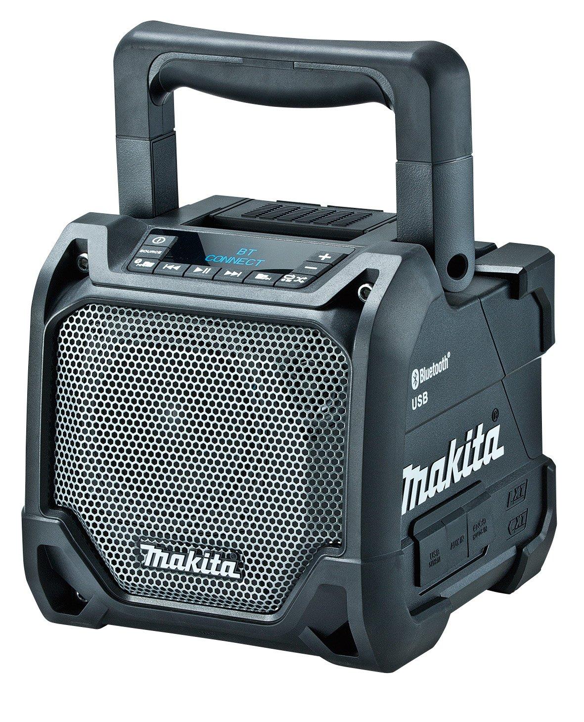 

Makita Rechargeable Speaker USB Memory LCD Panel MR202B (Black) Compatible/With
