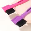 Hair Control Edge Brush with Metal Rat Tail Comb Double Sided Hair Styling Brush