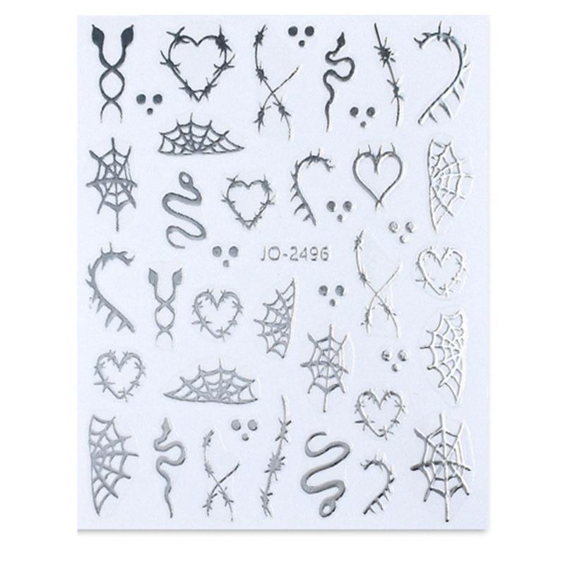 Intricate Nail Stickers Versatile Effortless Application and Removal Catering To Nail Enthusiasts and Trendsetters