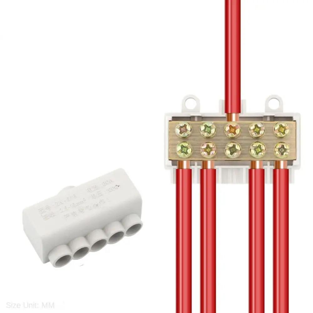 Junction Box Splitter Wire Connector High Power Branch Terminal Quick Wire Connector Terminal Block T-type Wiring Terminal