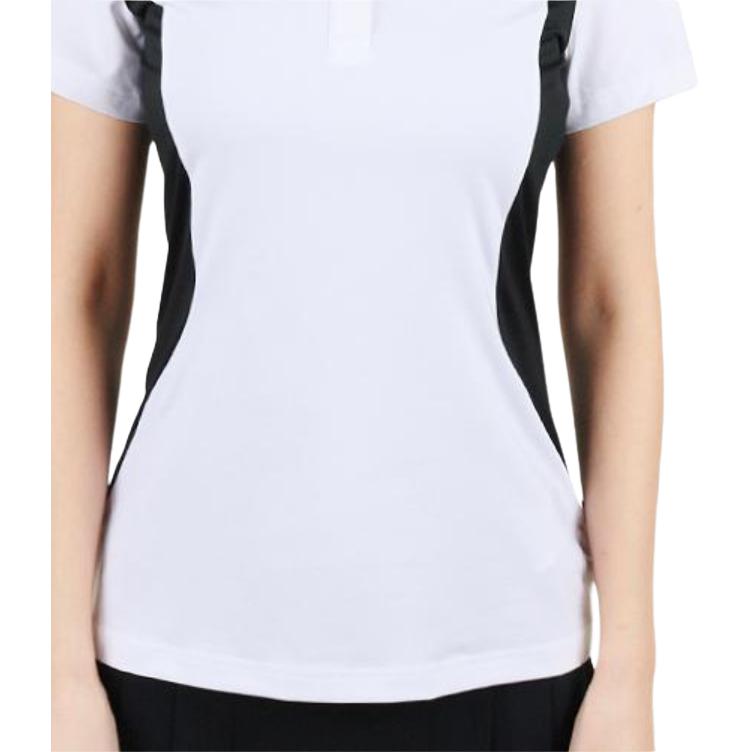 J.LINDEBERG Logo Color Block Short Sleeve Polo Shirt Women Tops GWJT13393-0000