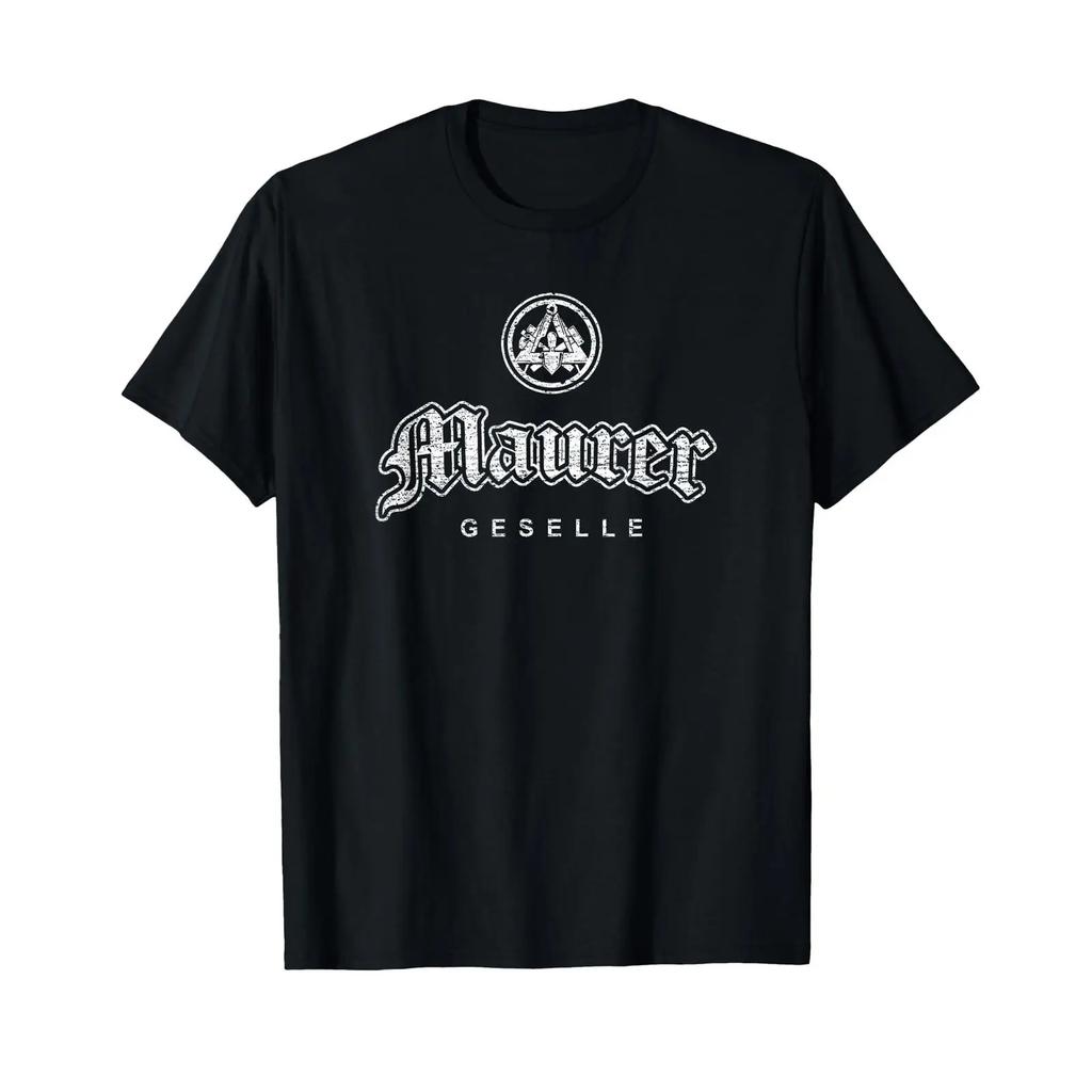 Guild Sign Mason Seller In Old Gothic Script T Shirt Vintage Homme Breathable Graphic Comfortable Stylish