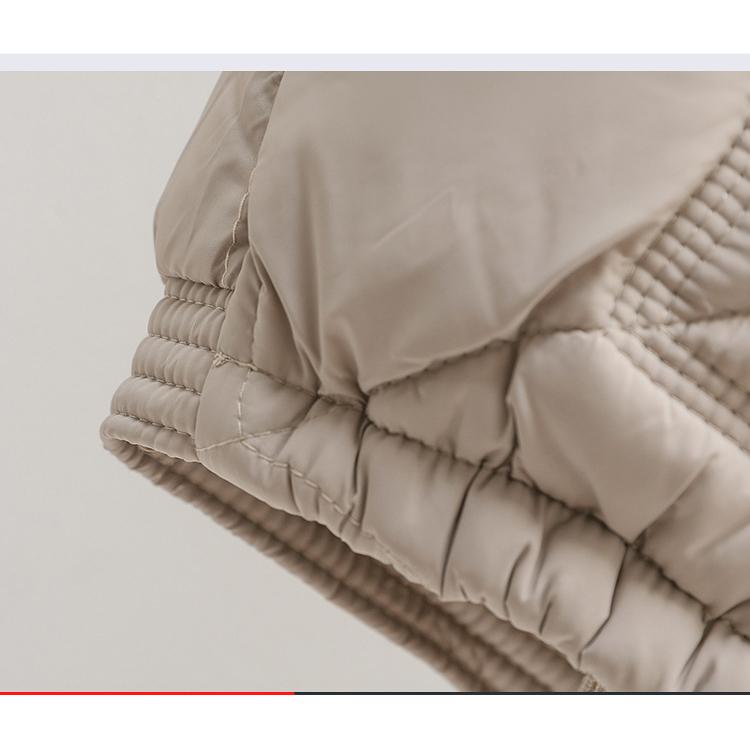 Autumn Winter Women's Thin Stand-Up Collar Down Vest Slim Short Style Warm & Casual Down Cotton Vest