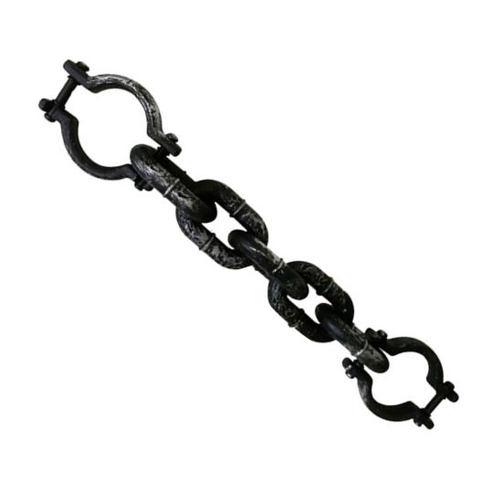 1 Set Halloween Prisoner Costume Chain Props Death Plastic Chain Decoration Prisoner Costume Accessories Cosplay Props Halloween Masquerade Party