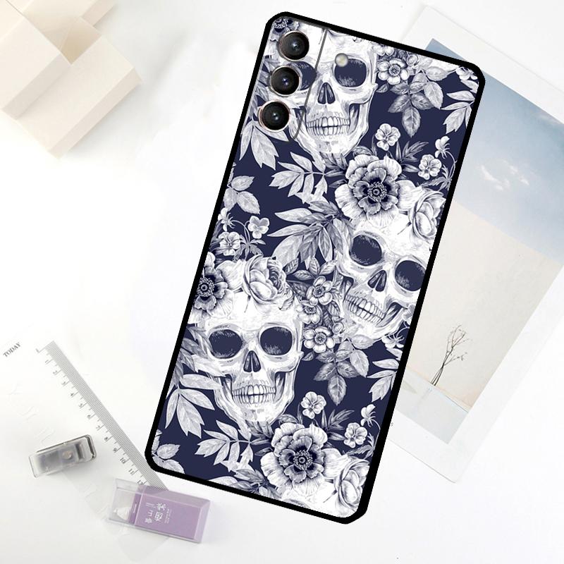 

Horror Skull Gothic Phone Case For Samsung Galaxy S25 FE S20 FE S21 S22 S23 S24 S25 S26 Ultra S10 S25 Plus Cover Galaxy S26 Plus