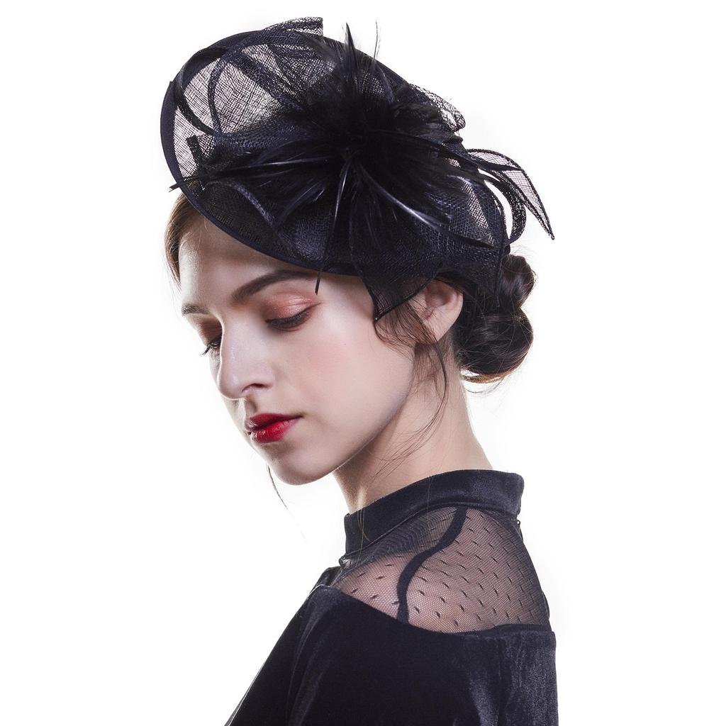 WELROG Wedding Fascinator Cocktail Hats 