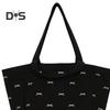 Outing Tote Bag Cotton Stroller Diaper Bag Portable Mommy Handbag Stroller Hanging Storage Bag for Diapers Bottles Travel Shopping