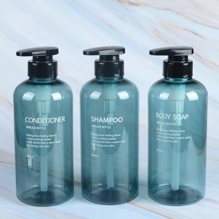 

Пляшка зі щільними стінками 500 мл для шампуню, гелю для душу, кондиціонера та лосьйону (для повторного наповнення) 500ML