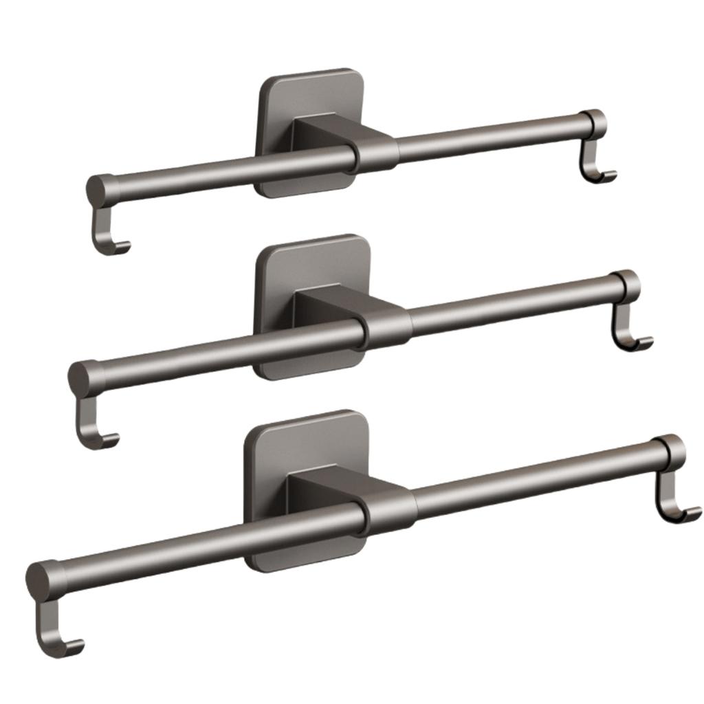 1PC 30/40/50CM Bathroom Towel Bar No Drilling Wall Mount Kitchen Towel Rack Hanger Adjustable Bathroom Hand Towel Rack