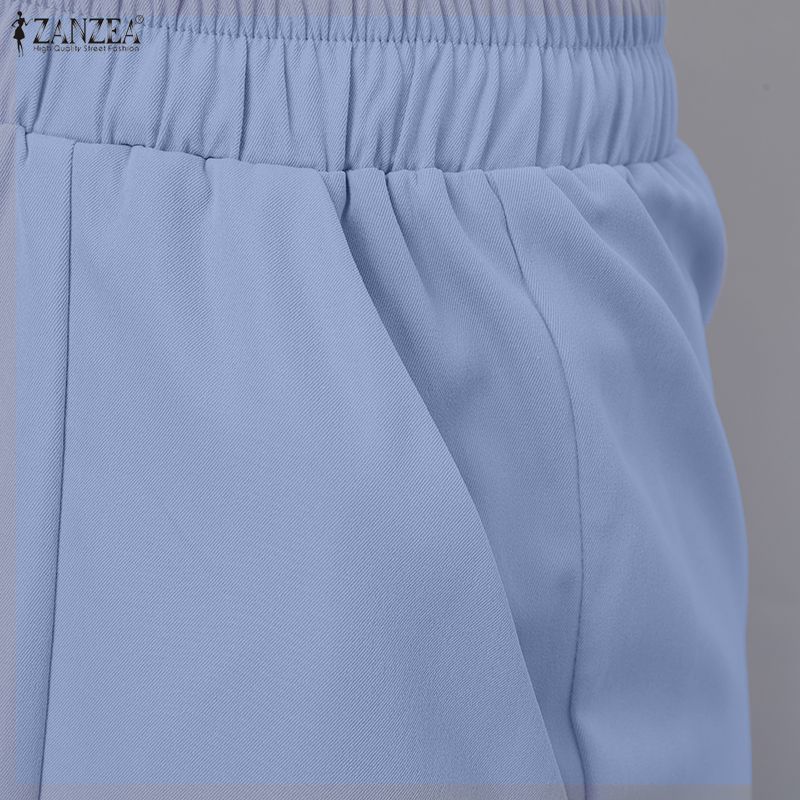 ZANZEA Damskie luźne, długie spódnice w pasie na co dzień