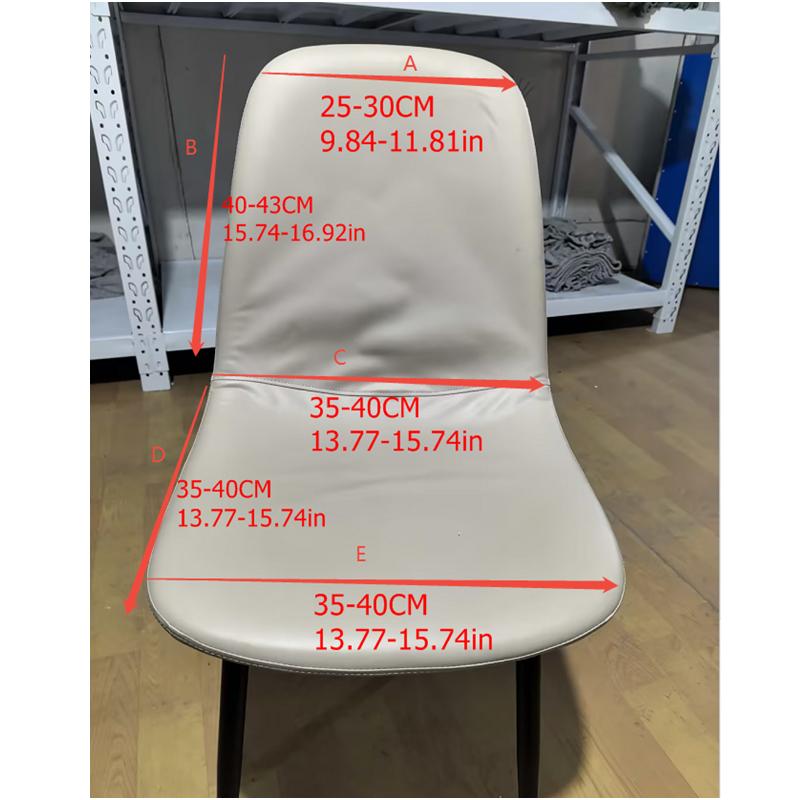 1/4Pcs Nordic Shell Style Chair Covers Stretch Armless Chair Slipcovers Anti-Dirty Seat Protector Case For El Wedding Party