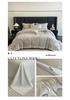 Elegant Long-Staple Cotton 4-Piece Bedding Set: Pure Cotton Fitted Sheet, Embroidered Duvet Cover, Luxury Feel