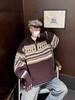 Unisex Trendy Soft Polo Neck Sweater - Retro Knit for Autumn/Winter, Perfect for Couples and Christmas.