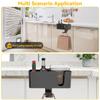 KDD Desk Organizer Desk Headphone Stand with Drink Holder Headphone Hook with 2 Wire Holes Headphone Holder with Rotating Headphone Hanger and