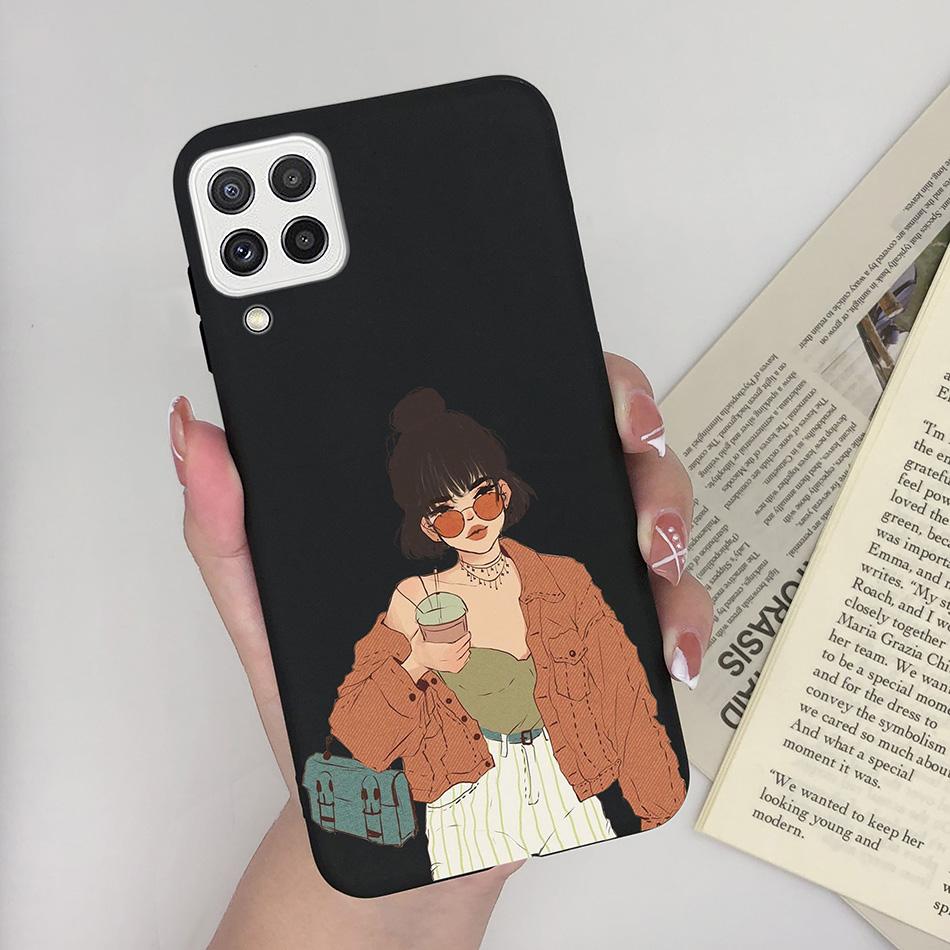 For Samsung Galaxy A22 4G 5G Case SM-A225F Love Heart Soft Silicon Phone Cover For SamsungA22 GalaxyA22 M22 A 22 4G 5G Fundas